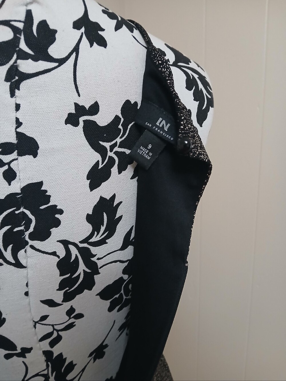 I.N. San Francisco Black Glitter A-Line Mini Dress - Picture 6 of 7